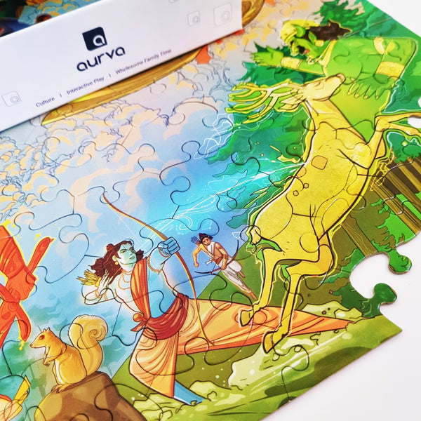 Vanavas – The Ramayana Chronicles 100 piece jigsaw puzzle by Aurva, view 8