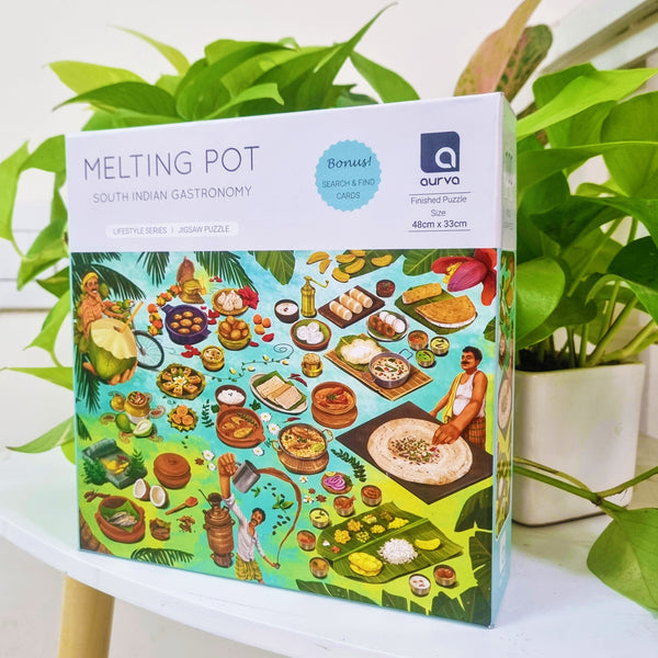 Melting Pot – South Indian Gastronomy 100 piece jigsaw puzzle by Aurva