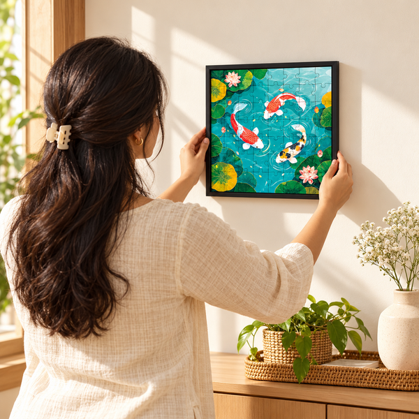 KOI SERENITY - 64 pieces Frame-able Puzzles