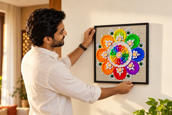 RANGOLI - 100 pieces Frame-able Puzzles