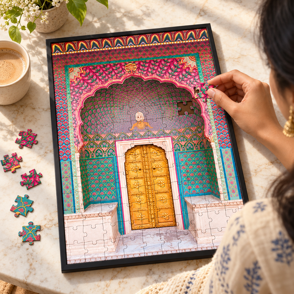 Gulab Dwar | 140 Pieces Frameable Puzzle