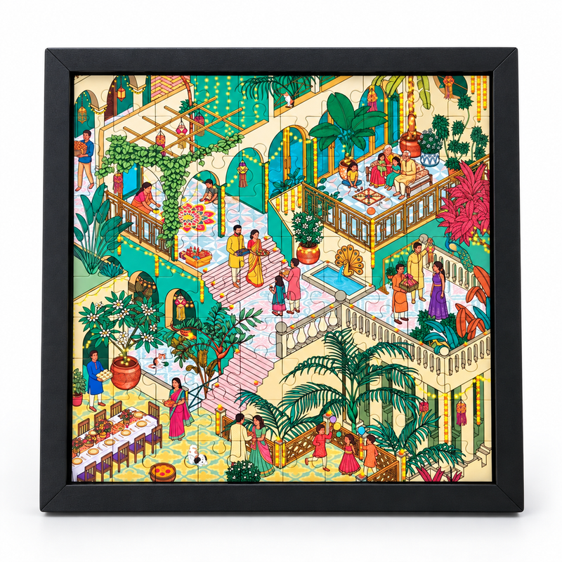 DIWALI UTSAV - 64 pieces Frame-able Puzzles