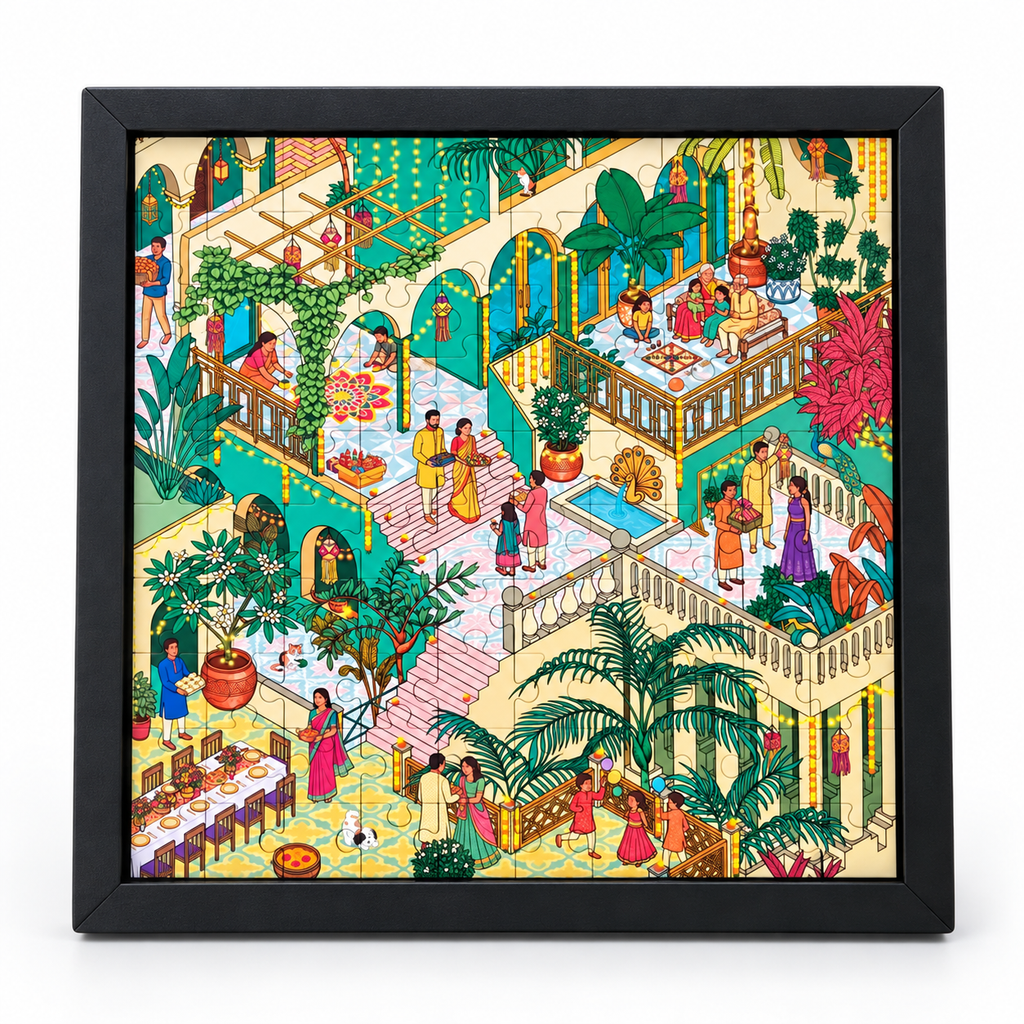 DIWALI UTSAV - 64 pieces Frame-able Puzzles
