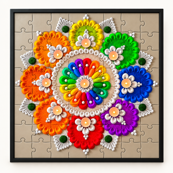 RANGOLI - 100 pieces Frame-able Puzzles