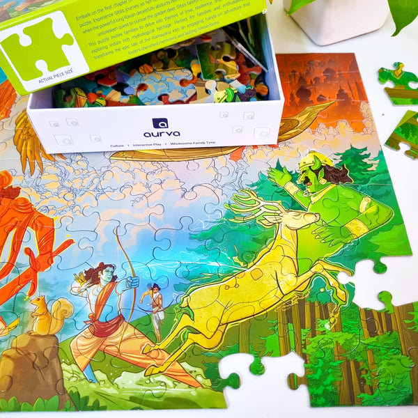 Vanavas – The Ramayana Chronicles (100 pieces) jigsaw puzzle by Aurva