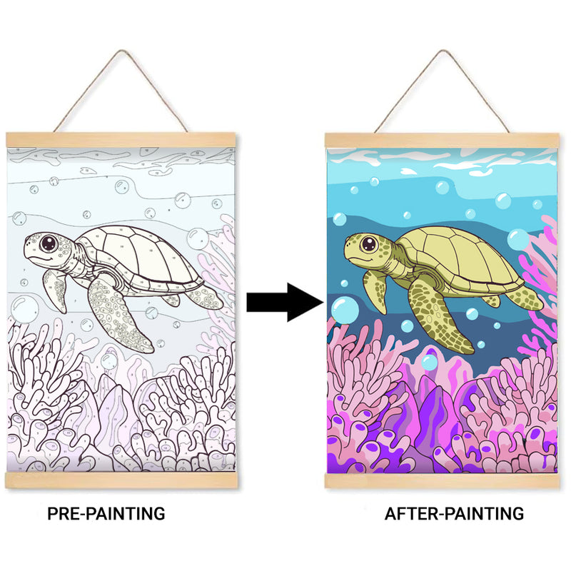 Olive Ridley Sea Turtle- PBN- Kids Series