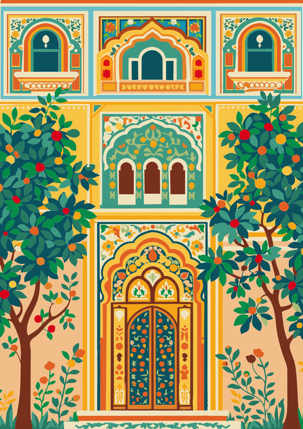 The Painted Gateway - A3 size - Wooden frame