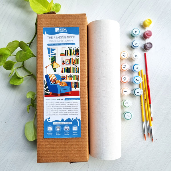 The Reading Nook - A4 - rolled canvas