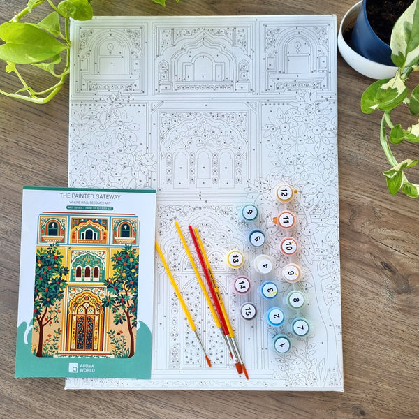 The Painted Gateway - A3 size - with frame